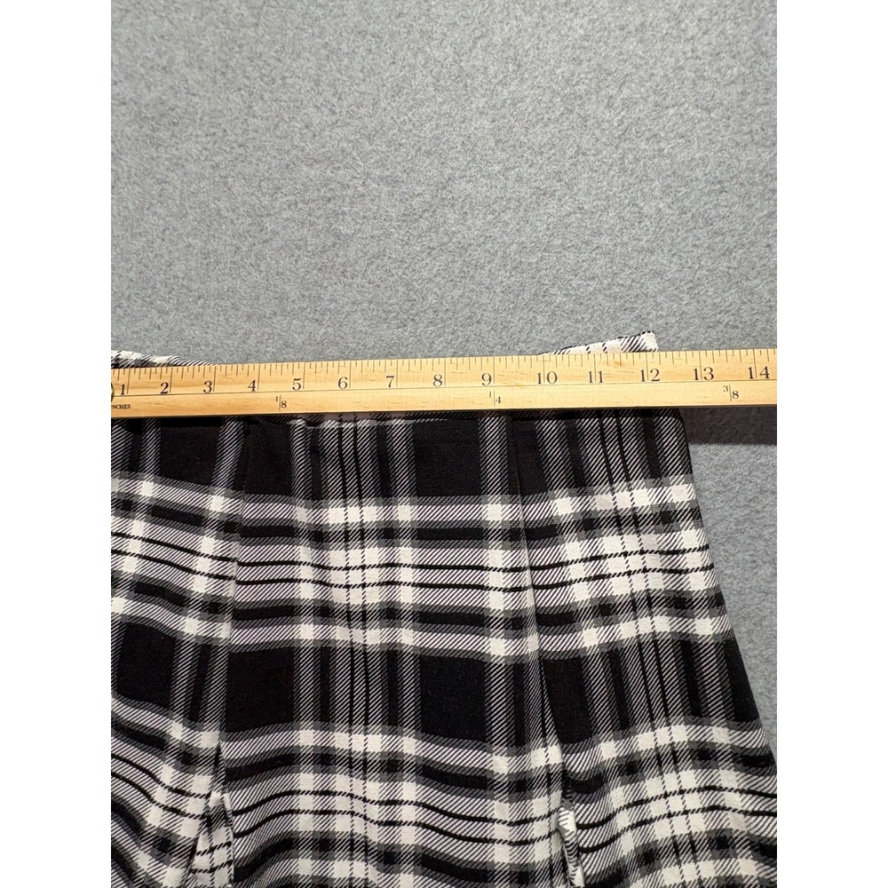 Almost Famous Black White Plaid Mini Skirt Small Pleated Academic Grunge Style